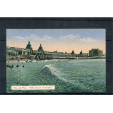 MAR DEL PLATA VISTA DE LA RAMBLA ANTIGUA TARJETA POSTAL